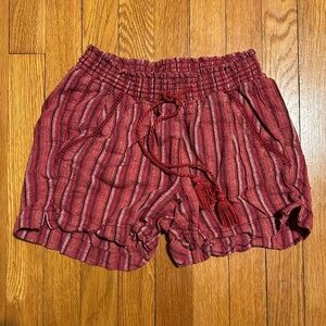 Briggs Women’s Linen Blend Pull On Summer Shorts Size XS